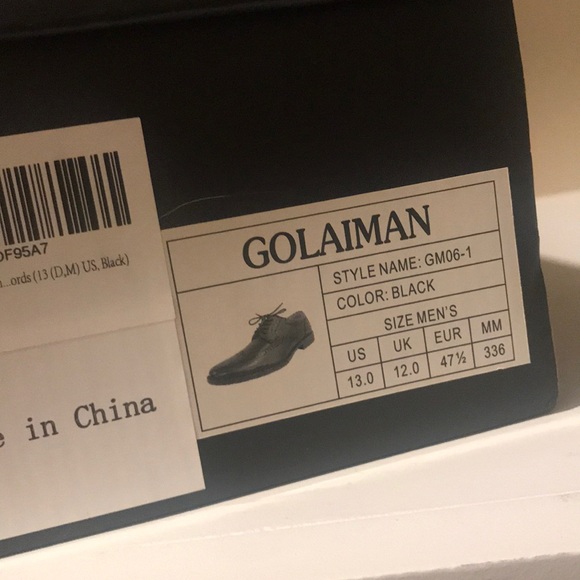 Men’s Leather Wingtip Dress Shoes - Picture 7 of 7